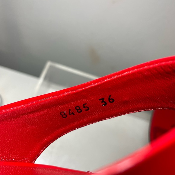 PRADA Patent leather slides red sz 36 made in italy - Picture 13 of 16